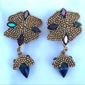 Fahrenheit NY Connie Bates vintage clip earrings